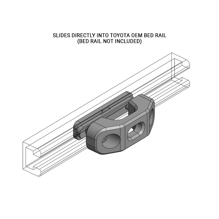 Bed Rail Tie-Downs for Toyota Trucks - Bonobo Products