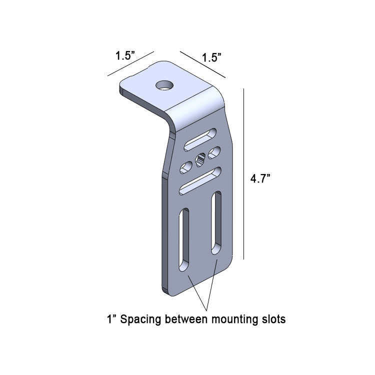 Toyota Bed Rail Chase Light Bracket - Bonobo Products