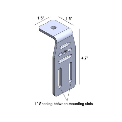 Toyota Bed Rail Chase Light Bracket - Bonobo Products