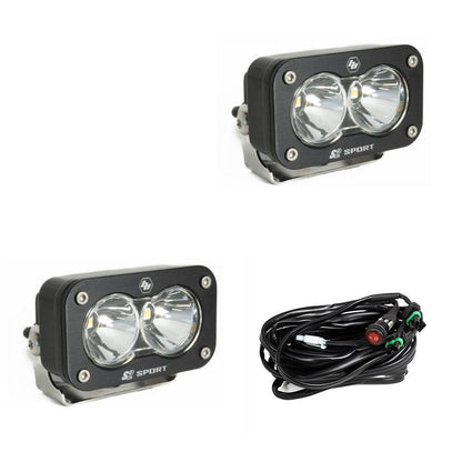 Baja Designs S2 Sport Black LED Auxiliary Light Pod Pair - Universal - Bonobo Products